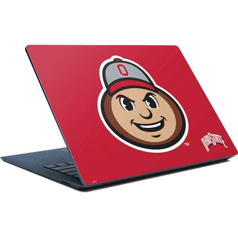 Ohio State University OSUBuckeyes Light Grey Surface Laptop Skin