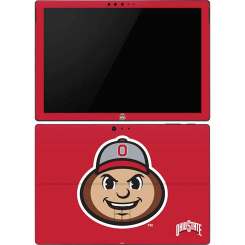 Ohio State University OSUBuckeyes Light Grey Surface Pro 6 Skin