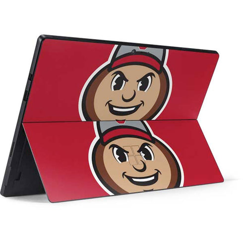 Ohio State University OSUBuckeyes Light Grey Surface Pro 7 Skin