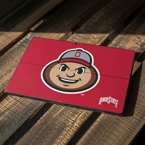 Ohio State University OSUBuckeyes Light Grey Surface Pro 7 Skin