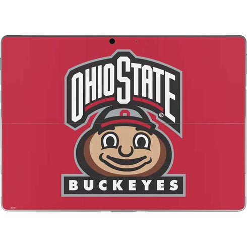 Ohio State University OSUBuckeyes Light Grey Surface Pro 8 Skin