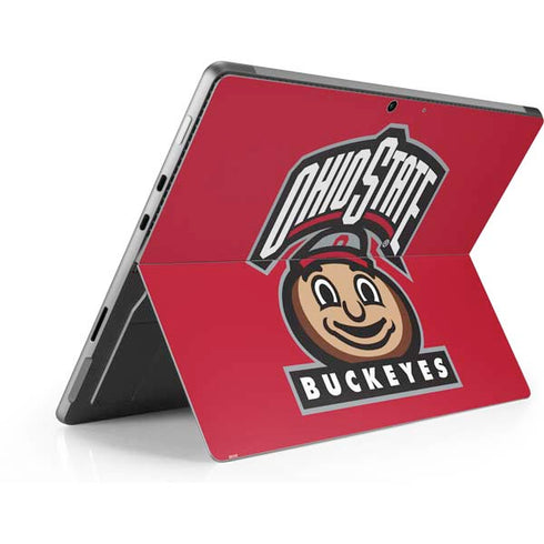 Ohio State University OSUBuckeyes Light Grey Surface Pro 9 Skin