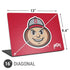 Ohio State University OSUBuckeyes Light Grey Universal Laptop 16in (13 x 9.4in) Skin