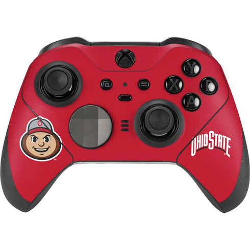 Ohio State University OSUBuckeyes Light Grey Xbox Elite Wireless Controller Series 2 Skin