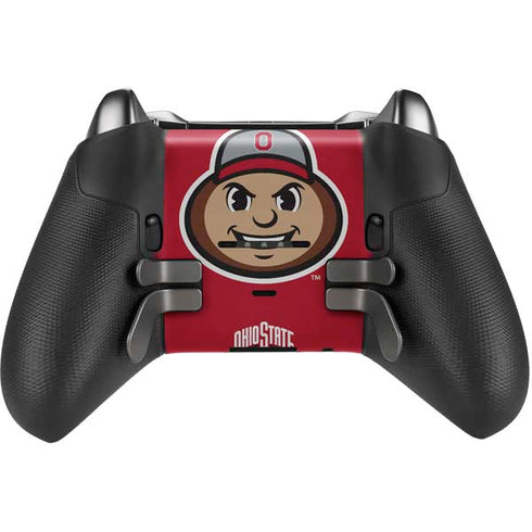 Ohio State University OSUBuckeyes Light Grey Xbox Elite Wireless Controller Series 2 Skin