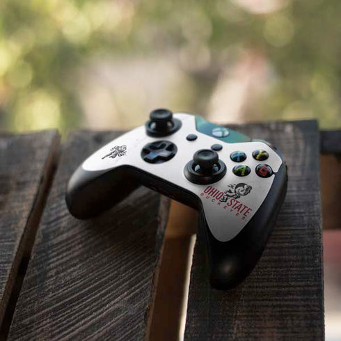 Ohio State University OSUBuckeyes Light Grey Xbox One Controller Skin