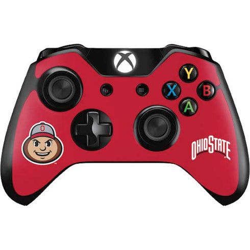 Ohio State University OSUBuckeyes Light Grey Xbox One Controller Skin