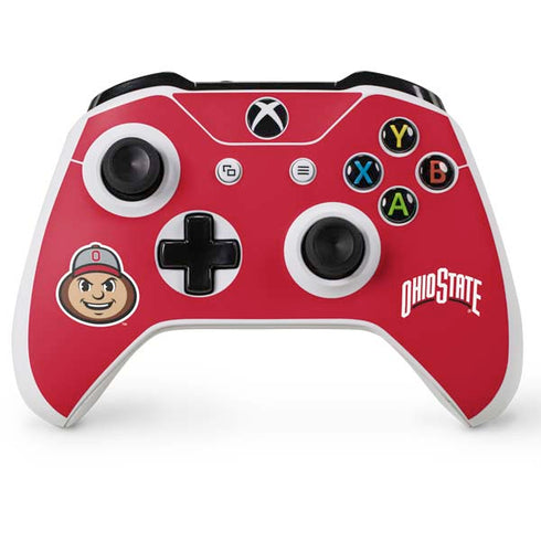 Ohio State University OSUBuckeyes Light Grey Xbox One Skins
