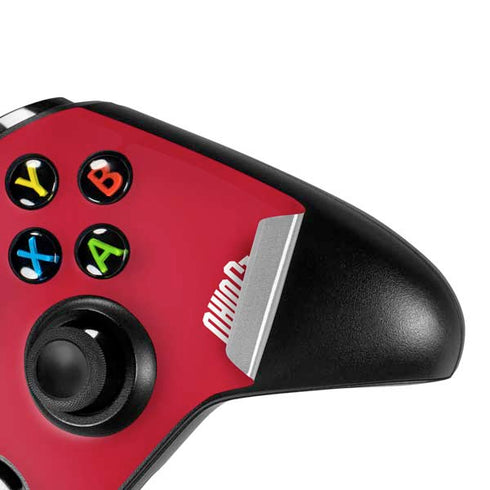 Ohio State University OSUBuckeyes Light Grey Xbox One X Controller Skin