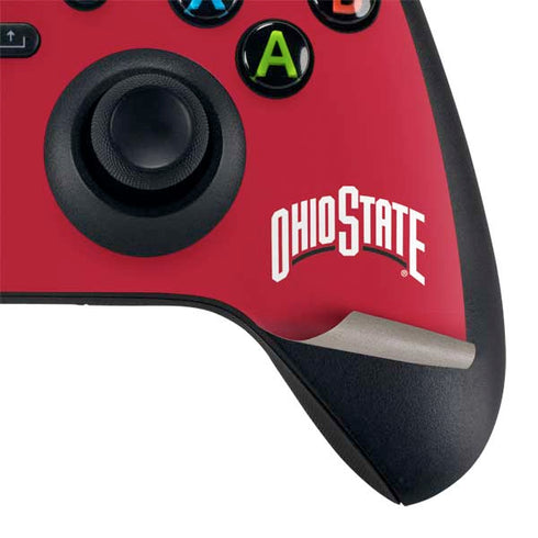 Ohio State University OSUBuckeyes Light Grey XBox Series X Digital Edition Bundle Skin