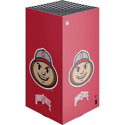 Ohio State University OSUBuckeyes Light Grey Xbox Series X Skins