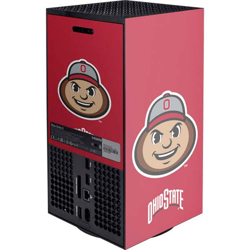 Ohio State University OSUBuckeyes Light Grey XBox Series X Digital Edition Console Skin