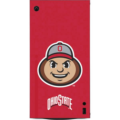 Ohio State University OSUBuckeyes Light Grey XBox Series X Digital Edition Console Skin