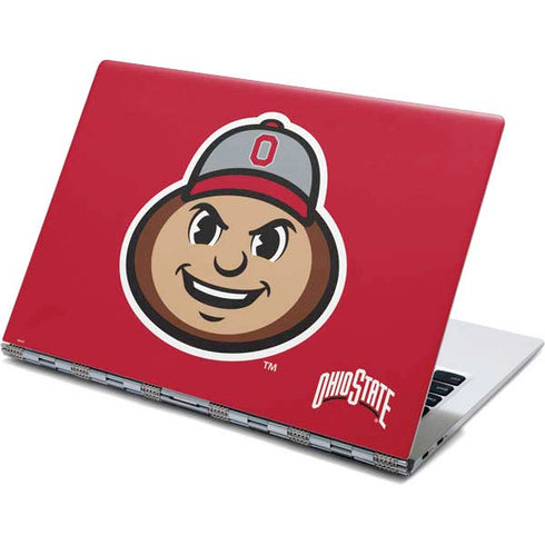 Ohio State University OSUBuckeyes Light Grey Yoga 910 2-in-1 14in Touch-Screen Skin