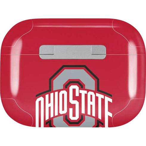 Ohio State University Buckeyes Red Logo AirPods Pro 2nd Gen Skin