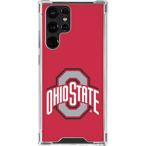 Ohio State University Buckeyes Red Logo Galaxy S23 Ultra Clear Case