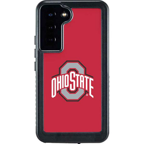 Ohio State University Buckeyes Red Logo Galaxy S24 Plus Waterproof Case