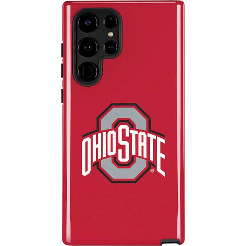 Ohio State University Buckeyes Red Logo Galaxy Cases