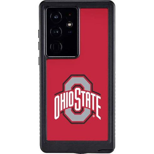 Ohio State University Buckeyes Red Logo Galaxy S24 Ultra Waterproof Case