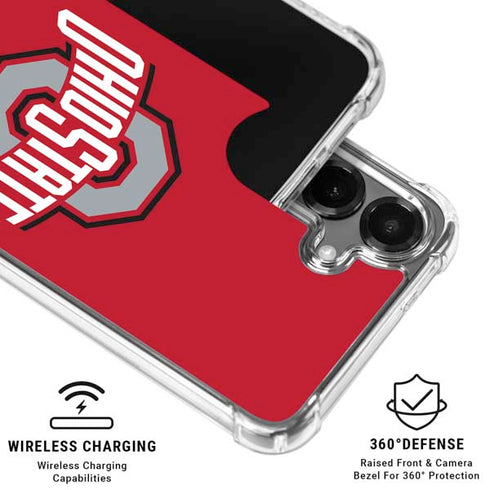 Ohio State University Buckeyes Red Logo Galaxy S26 Clear Case