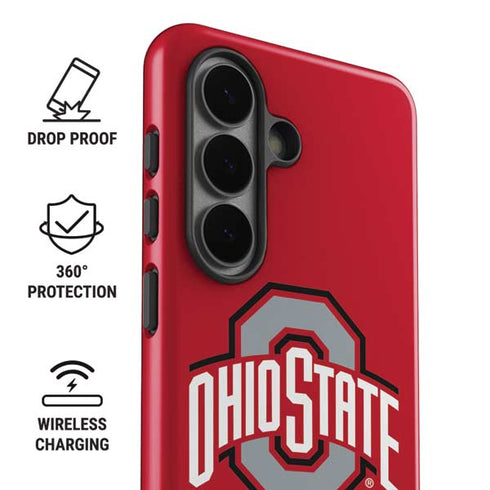 Ohio State University Buckeyes Red Logo Galaxy S26 Plus Impact Case