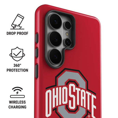 Ohio State University Buckeyes Red Logo Galaxy S26 Ultra Impact Case