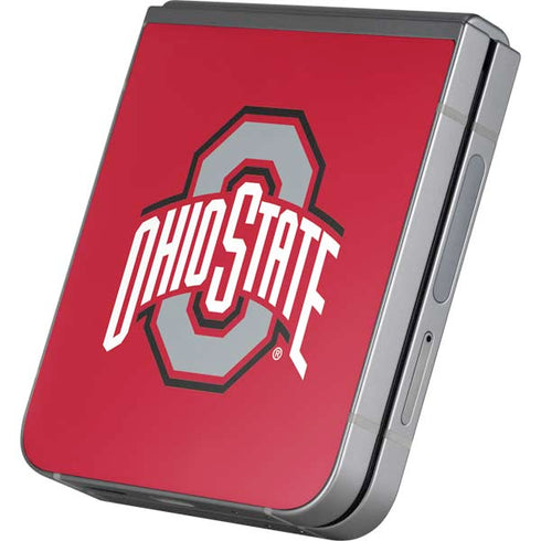 Ohio State University Buckeyes Red Logo Galaxy Z Flip6 Skin