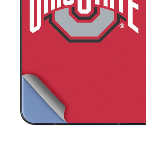 Ohio State University Buckeyes Red Logo Galaxy Z Fold5 5G Skin