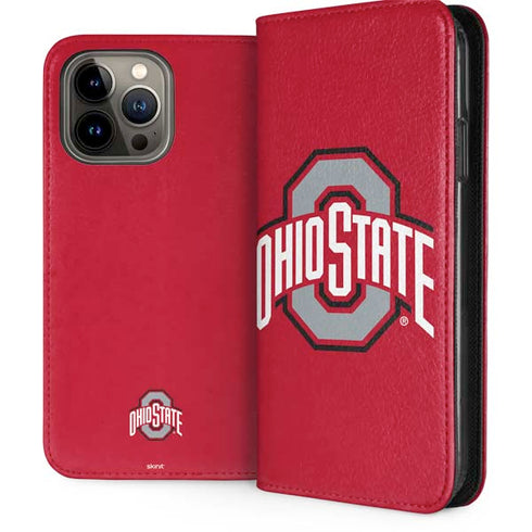 Ohio State University Buckeyes Red Logo iPhone 13 Pro Max Folio Case