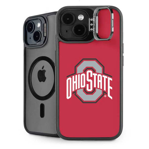 Ohio State University Buckeyes Red Logo iPhone 14 Plus Kickstand Case