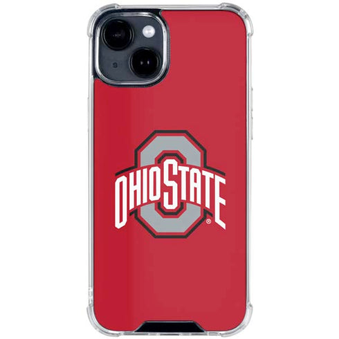 Ohio State University Buckeyes Red Logo iPhone 15 Clear Case