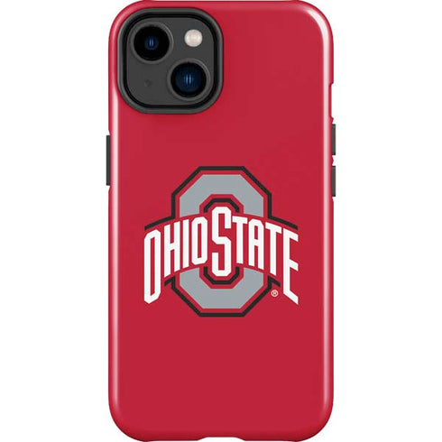 Ohio State University Buckeyes Red Logo iPhone 15 Impact Case