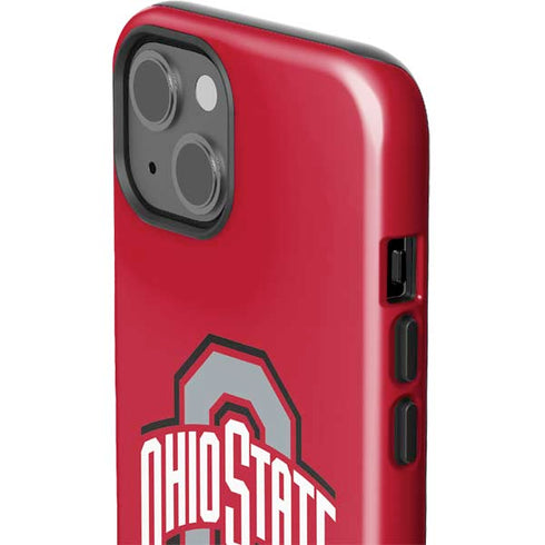 Ohio State University Buckeyes Red Logo iPhone 15 Impact Case