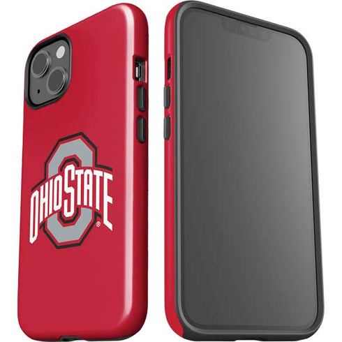 Ohio State University Buckeyes Red Logo iPhone 15 Impact Case