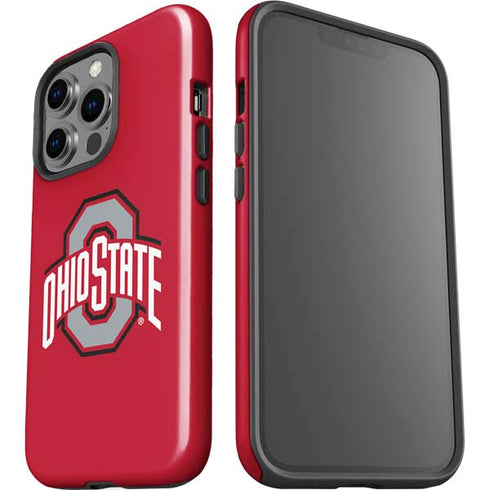Ohio State University Buckeyes Red Logo iPhone 15 Pro Impact Case