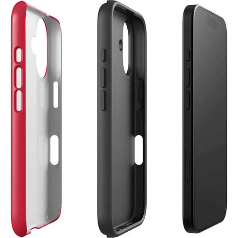 Ohio State University Buckeyes Red Logo iPhone 16 Plus Impact Case