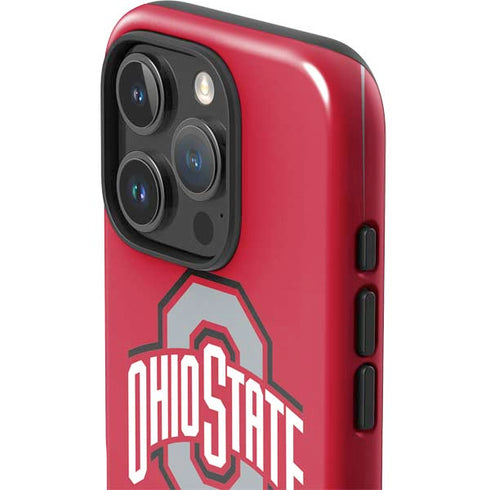 Ohio State University Buckeyes Red Logo iPhone 16 Pro Max Impact Case