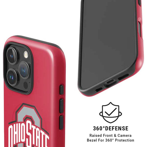 Ohio State University Buckeyes Red Logo iPhone 16 Pro Max Magsafe Impact Case