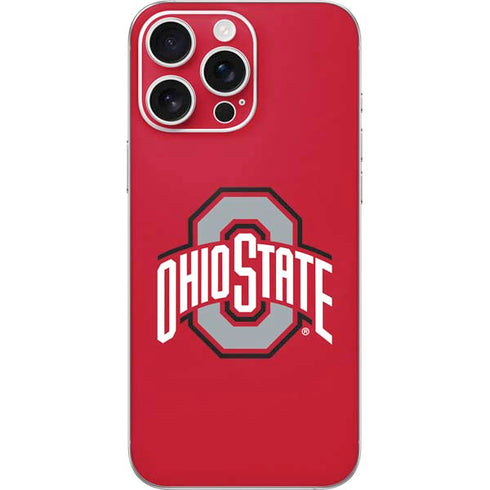 Ohio State University Buckeyes Red Logo iPhone 16 Pro Max Skin