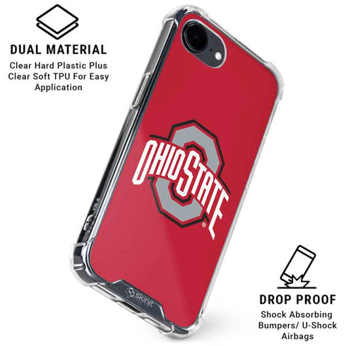 Ohio State University Buckeyes Red Logo iPhone 16e Clear Case
