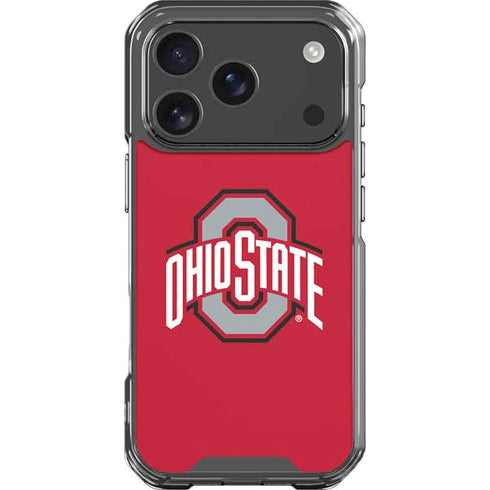 Ohio State University Buckeyes Red Logo iPhone 18 Pro Clear Case