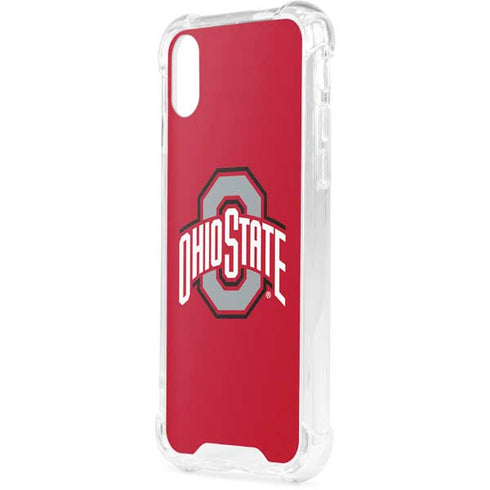 Ohio State University Buckeyes Red Logo iPhone XS Clear Case