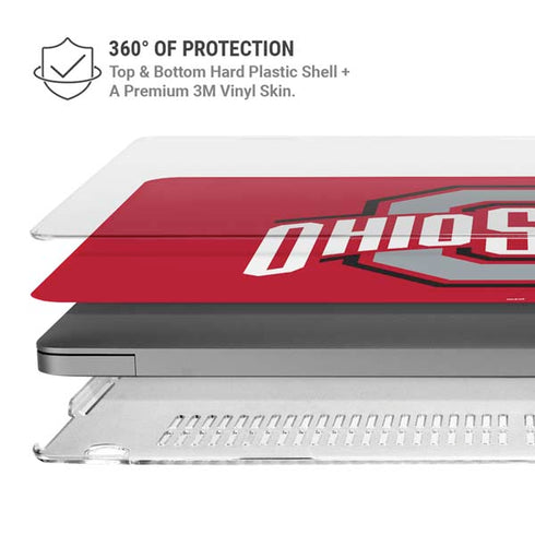Ohio State University Buckeyes Red Logo MacBook Cases