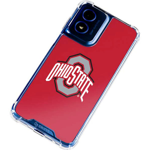 Ohio State University Buckeyes Red Logo Moto G 5G (2024) Clear Case