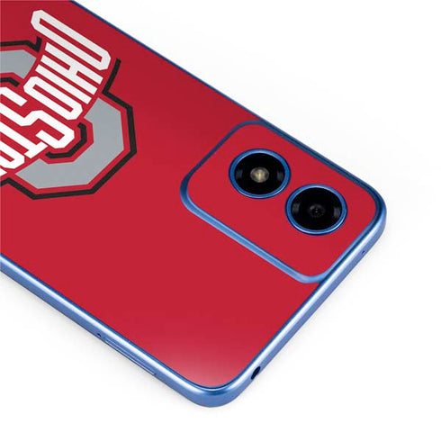 Ohio State University Buckeyes Red Logo Moto G Play 4G (2024) Skin