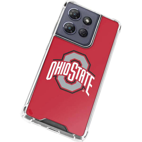 Ohio State University Buckeyes Red Logo Moto G Power 5G (2025) Clear Case
