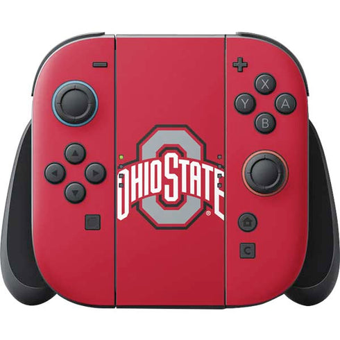 Ohio State University Buckeyes Red Logo Nintendo Skins