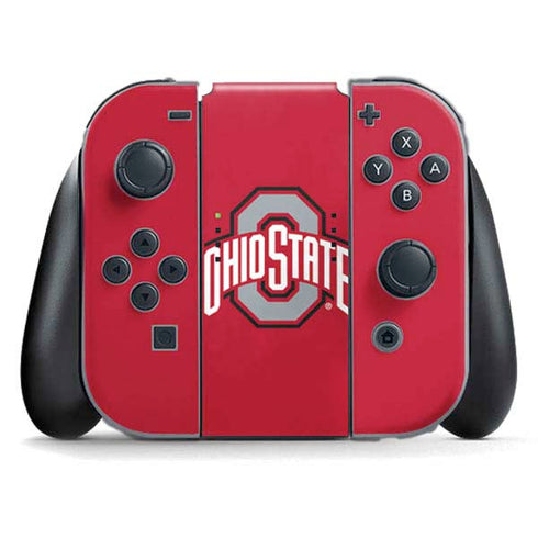 Ohio State University Buckeyes Red Logo Nintendo Skins