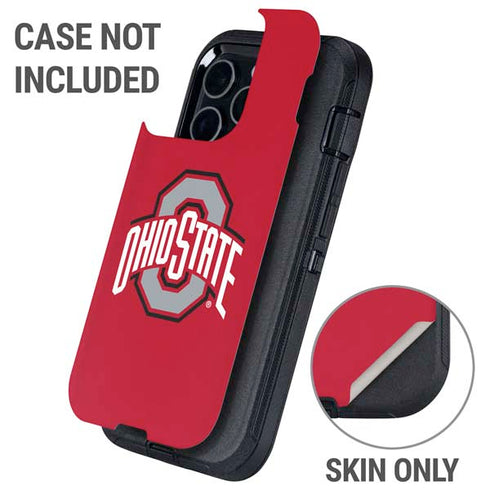 Ohio State University Buckeyes Red Logo Otterbox Defender iPhone Skin