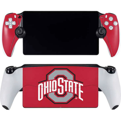 Ohio State University Buckeyes Red Logo PlayStation Portal Remote Player Skin